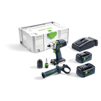 Аккумуляторная дрель-шуруповёрт FESTOOL DRC 18/4 Li 5.2-Plus QUADRIVE 574696