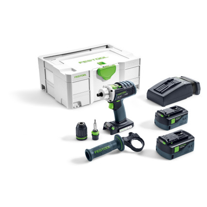 Аккумуляторная дрель-шуруповёрт FESTOOL DRC 18/4 Li 5.2-Plus QUADRIVE 574696
