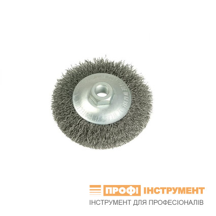 Щетка коническая 100xМ14х2.0 мм; Стальная гофрированная проволока 0.35 мм LESSMANN ( ЛЕСМАН )