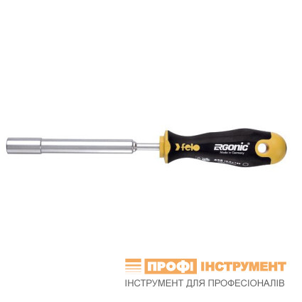 Отвертка слесарная с шестигранной магнитной головкой FELO ERGONIC M-TEC 10х125х101 мм (42810030)