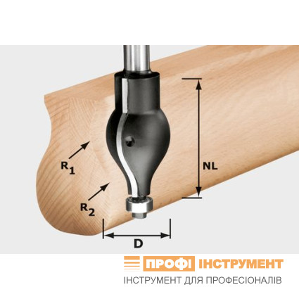 Фреза профильная HW R20.5/16/D32/57 S12