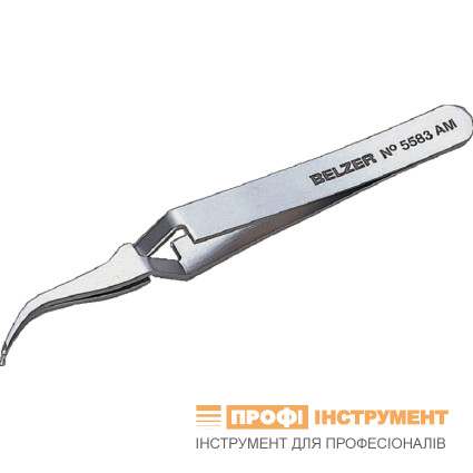 SMD tweezers for electronics 115 mm, anti-magnetic,stainless, acid-resistant steel