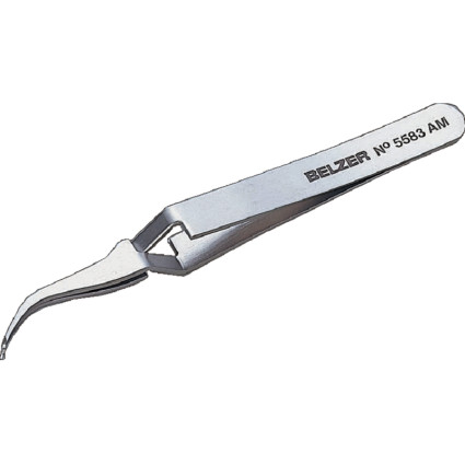 SMD tweezers for electronics 115 mm, anti-magnetic,stainless, acid-resistant steel