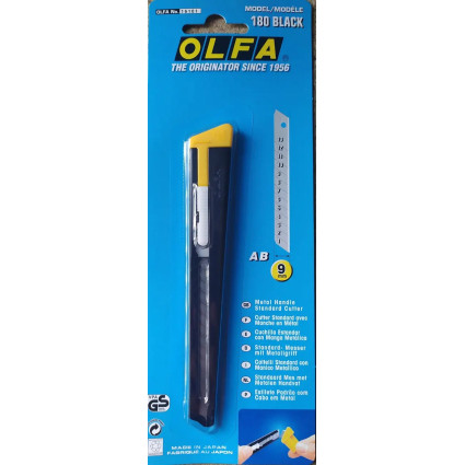 Ніж OLFA 180 BLACK / 36 9мм (005513)