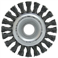 Disc brush 150x22,2 mm, Stranded steel wire 0,8 mm, Z26 harnesses, 12500 rpm Disc brush 150x22,2 mm, Stranded steel wire 0,8 mm, Z26 harnesses, 12500 rpm
