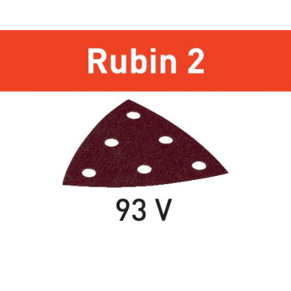 Sanding sheet STF V93/6 P100 RU2/50 Rubin 2