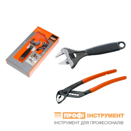 Adjustable pliers set 224D + adjustable wrench 9031