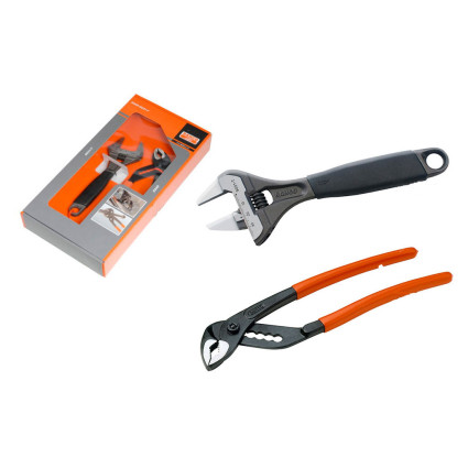Adjustable pliers set 224D + adjustable wrench 9031