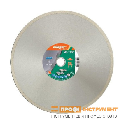 Круг алмазний суцільна кромка 200х1,6х25,4 мм NORTON PRO LINE MD 120C, кераміка, мрамор, граніт, вапняк