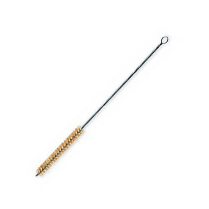 Ruff brush with loop 10x100x300 mm, Corrugated brass wire 0,15 mm