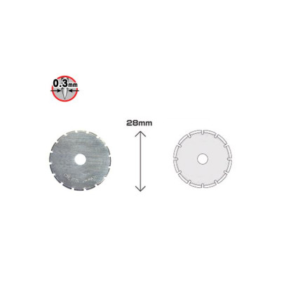 Лезо Olfa PRB28-2 (781510)