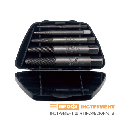 A set of extractors M3-M18, 5 pieces,, CrV steel,