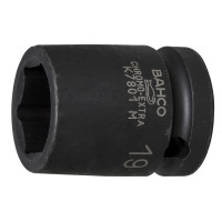 Socket head for wrenches 6-sided 8 mm, square 1/2", forged,