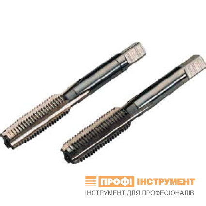 Мітчик VOLKEL ручний BSF 9/16"x16, HSS-G, DIN 2181, 28х80 мм, різьба BS 84, для наскрізних та глухих отворів, неабразивні матеріали до 900 Н/кв.мм, комплект 2 шт (22724)