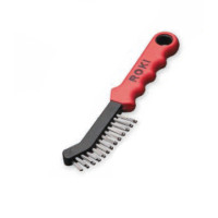 Manual brush for cleaning calipers 225x90 mm, steel wire 0,35 mm: (pointed bundles, height 14 / 22mm) Manual brush for cleaning calipers 225x90 mm, steel wire 0,35 mm: (pointed bundles, height 14 / 22mm)