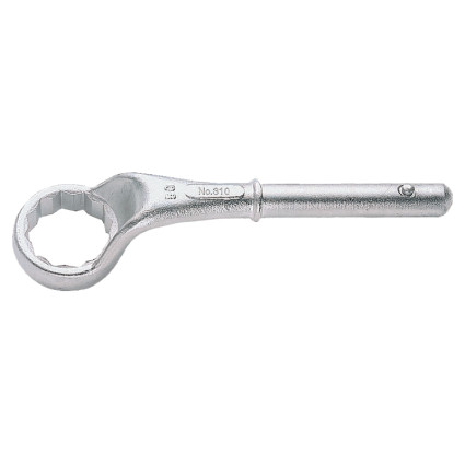 One-sided ring wrench 36 mm BAHCO, reinforced with offset, Crv steel,