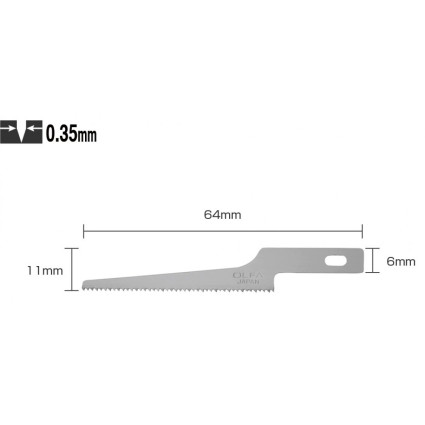 Лезвие Olfa KB4-NS/3 66.5х43.9х0.35мм 3шт для AK-4 (466510)