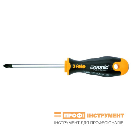 Отвертка слесарная PH2х150х106 мм; ERGONIС; хром-молибден-ванадиевая сталь; хромированная.