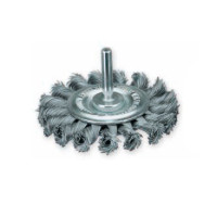 Щетка дисковая 75х15 мм; хвостовик 6 мм; Скрученная жгутами нержавеющая проволока 0.5 мм; Z18 жгутов; 25000 об / мин LESSMANN ( ЛЕСМАН )