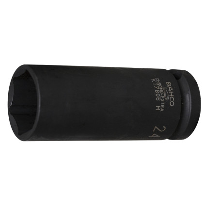 Socket head for wrenches elongated 6-sided 10 mm, 1/2" square, forged,