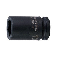 Socket head for nutrunners 6-point 10 mm, square 1/4", forged