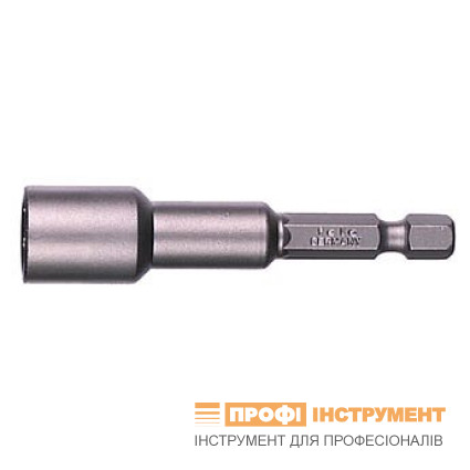 Головка-тримач магнітна FELO SW 8х66 мм, хвостовик 1/4", форма Е 6,3. (03908010)