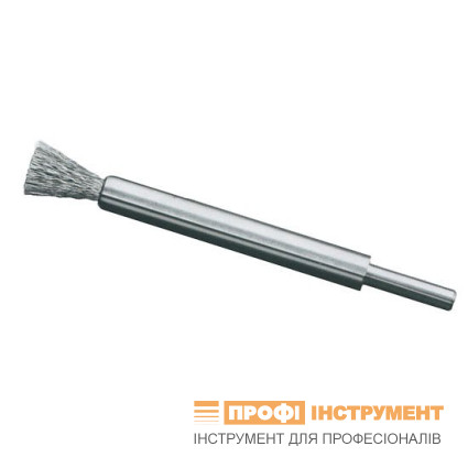 Щетка концевая D12х20х120 мм; хвостовик 6 мм; Стальная гофрированная проволока 0.3 мм; 15000 об / мин LESSMANN ( ЛЕСМАН )