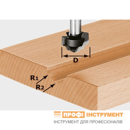 Фреза профильная HW S8 D19/R5/R4