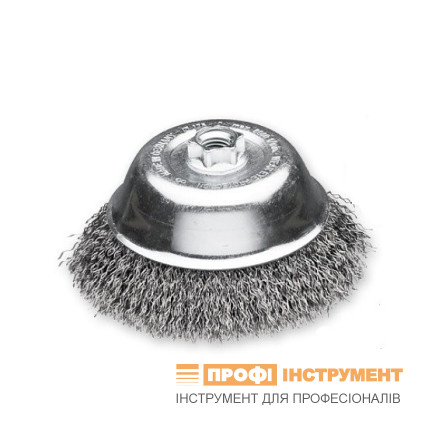 Щетка чашечная 65хМ14х2.0; гофрированный стальной провод 0.35 мм; 12000 об / мин. IP LESSMANN ( ЛЕСМАН )