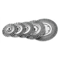 Disc brush for welders 178x6x22,2 mm, Z76 stranded steel wire 0,5 mm, 12500 rpm LESSMANN (LESMAN)