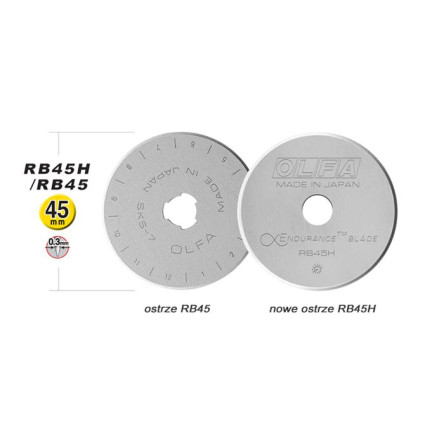 Лезвие Olfa RB45H-1 (737510)