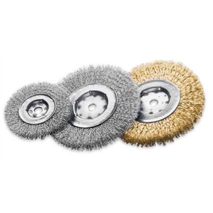 Cylindrical brush 100x12x12 mm, Steel corrugated wire 0,2 mm, 8000 rpm