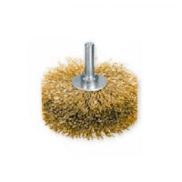 Щітка для текстурування дерева 80х35 мм, хвостовик 8 мм, латунований сталевий дріт 4х0.25мм, 4000об/хв LESSMANN (ЛЕСМАН)