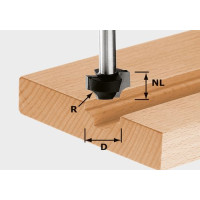 Convex rebate cutter HW S8 D17/R3 Convex rebate cutter HW S8 D17/R3