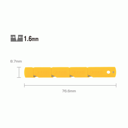 Лезвие Olfa ESKB-1/2B безопасное покрытое пластиком, блистер 2 шт, для ножа ESK-1 (511510)