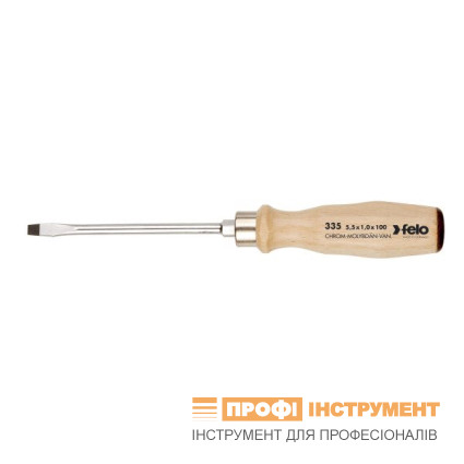 Отвертка силовая ударная FELO SL 5,5х1,0х100х100 мм (33505590)