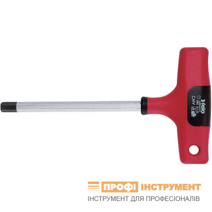 Отвертка Т-образная. шестигранник SW 10.0 мм; CrV сталь; 2-х компонентная ручка; хромированная.