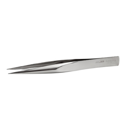 Universal tweezers 112 mm, hardened steel, sponges with a bold notch
