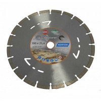 Circle diamond segment 300x25,4 mm NORTON EXPLORER, segment 10 mm, metal, concrete, stone, asphalt