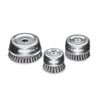 Щетка чашечная 100хМ14х2.0; Скрученная жгутами стальная проволока 0.5 мм; Z26 жгутов; 9000 об / мин LESSMANN ( ЛЕСМАН )