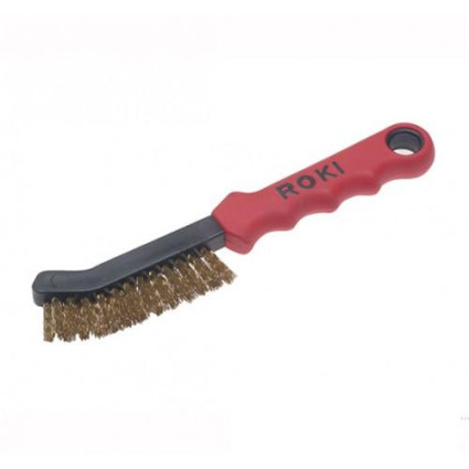 Щетка для чистки суппортов 225x90 мм; 2-рядная; Латунная гофрированная проволока 0.25 мм; пластиковая рукоятка LESSMANN ( ЛЕСМАН ) LESSMANN ( ЛЕСМАН )