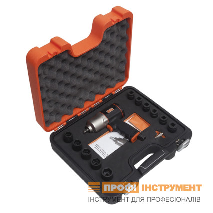 Impact wrench BAHCO BP816 with a set of sockets