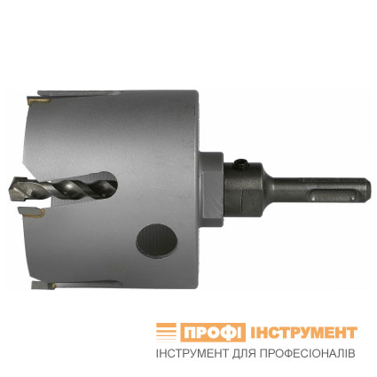 Коронка HELLER 68 мм ALLMAT в сборе; хвостовик SDS-plus; алюминий; газобетон; кирпич; гипсокартон; дерево (26157)