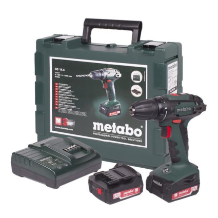 Metabo BS 14,4 Cordless Screwdriver 2 Batteries 2,0 Ah