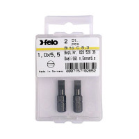 Бита FELO шлиц SL 5,5х0,8х25 мм INDUSTRIAL; ВОХ (2 шт.) (02051036)