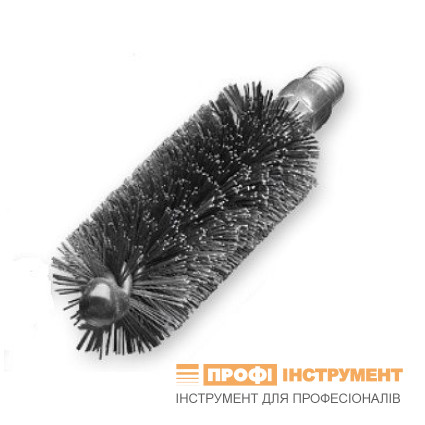 Coupling brush without thread, conical 32/42x100x170, steel wire, double helix