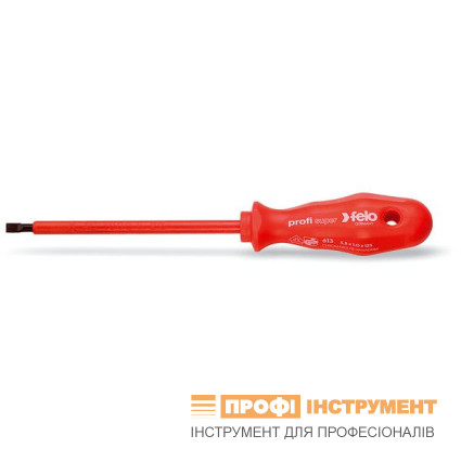 Викрутка діелектрична FELO SL 1000V 10,0х1,6х200х115 мм (61310090)
