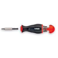 Викрутка FELO з магнітним тримачем біт 1/4" 5,5х1,0 мм/ PH1/ PH1/ PZ1/ PZ2/ TORX15/ TORX20/ TORX25 (37320805)