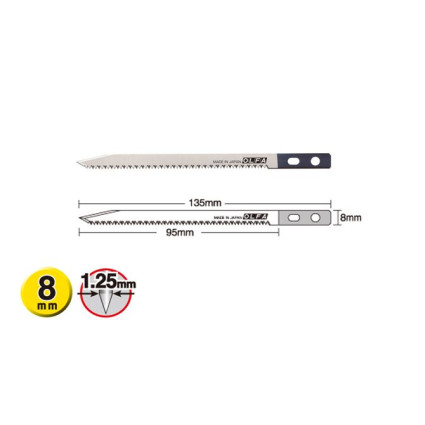 Лезвие OLFA ( ОЛФА ) SWB-5/1B пильное полотно 8x95x1.25мм. 1шт. (486510)