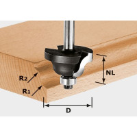 Двухрадиусная фреза HW S8 D38.1/R6.35/R6.35 Двухрадиусная фреза HW S8 D38.1/R6.35/R6.35